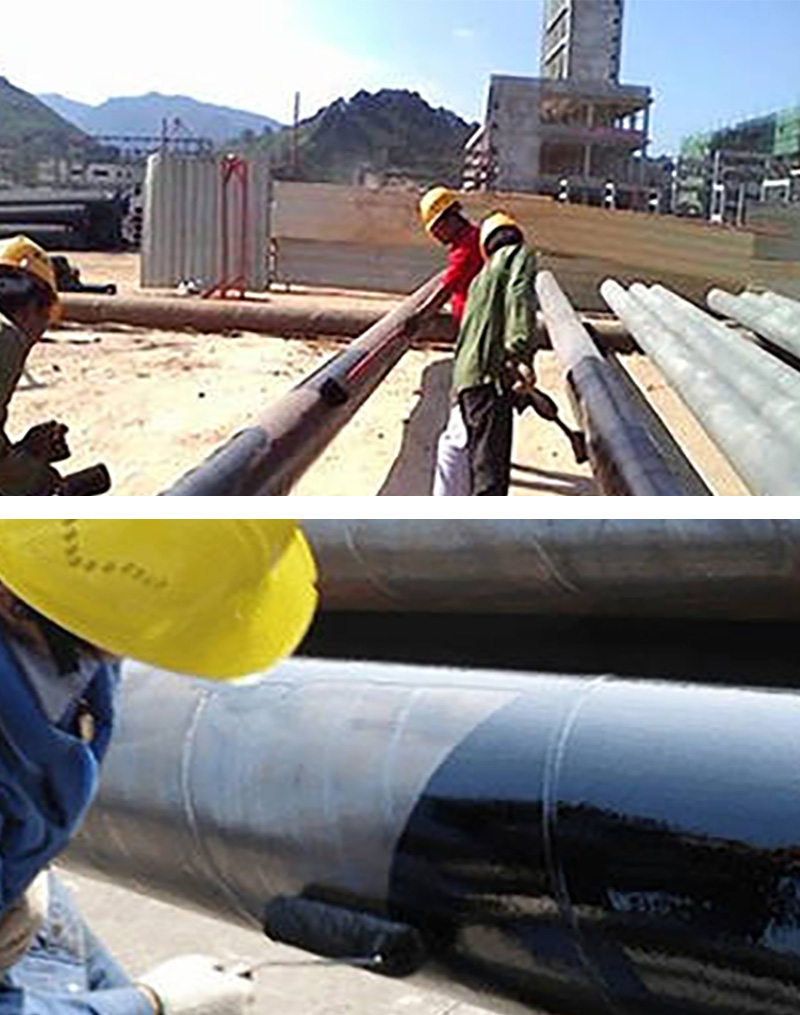 防腐底漆管道施工